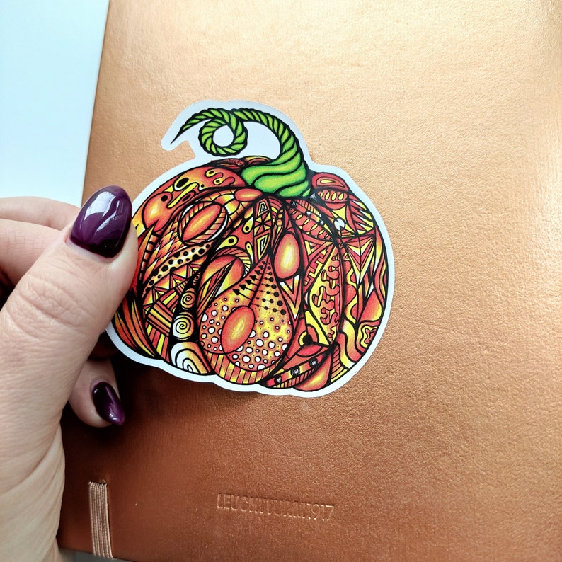 Pumpkin vinyl sticker zdjęcie 1