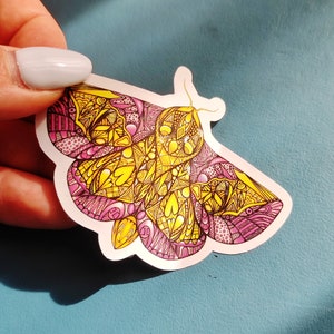 Rosie Maple Moth sticker image 2