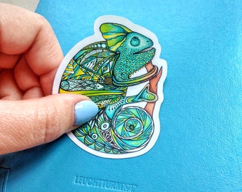 Chameleon sticker