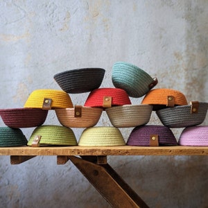 Rope Bowls, Various Sizes. Storage Bowls Made of Cotton Clothesline. Entry  Way Basket. 