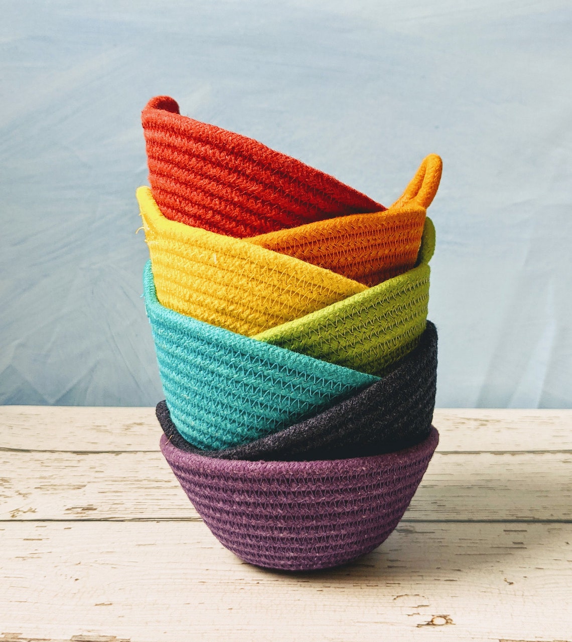 Rainbow baskets rainbow baby gift early childhood childhood Etsy