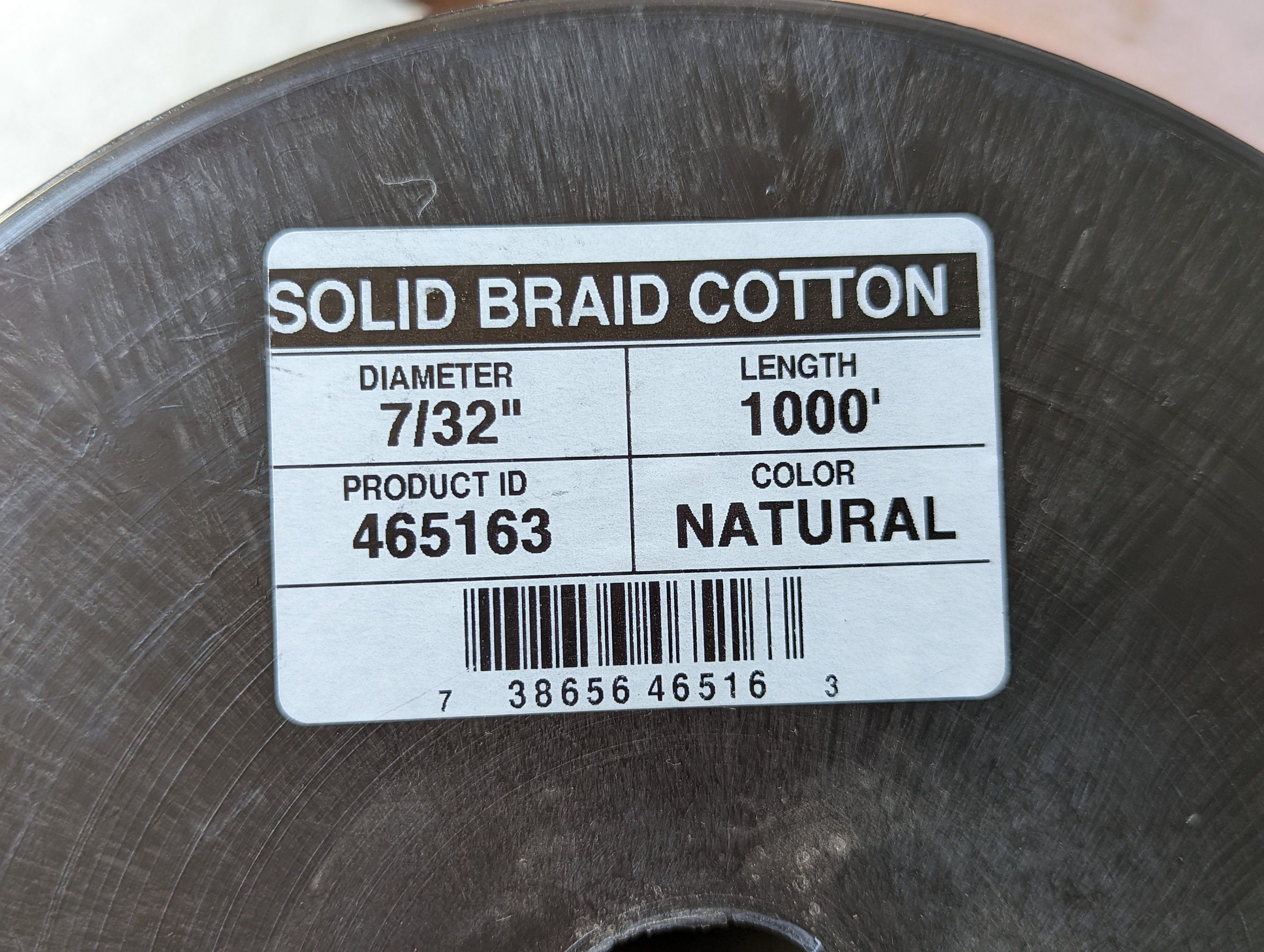 Koch 5221426 Solid Braid Nylon Rope, 7/16 by 100 Feet, White