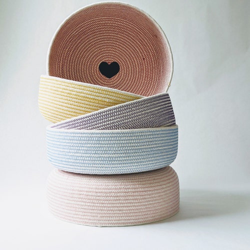 Catch All Rope Basket Loveline Baskets Made in Maine Etsy