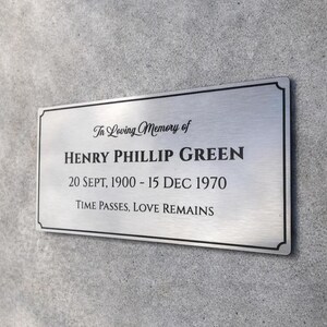 Engraved Acrylic Memorial Plaque | Garden Plaque
