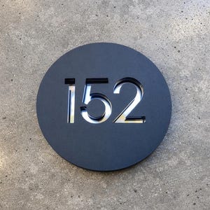 Acrylic House Numbers: Modern Motel & Mailbox Sign afbeelding 2