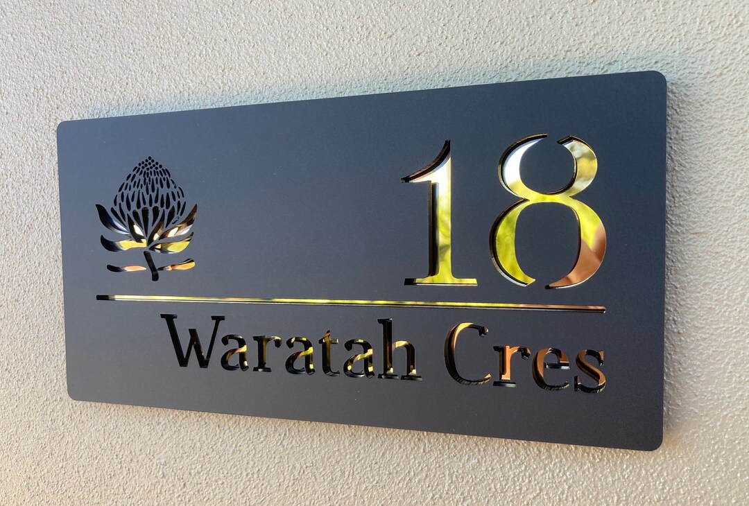 House Numbers Entryway Sign House Decor Address Sign - Etsy