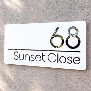 Address Sign for Home Entryway or Letterbox or Fence | AUSSIE MADE