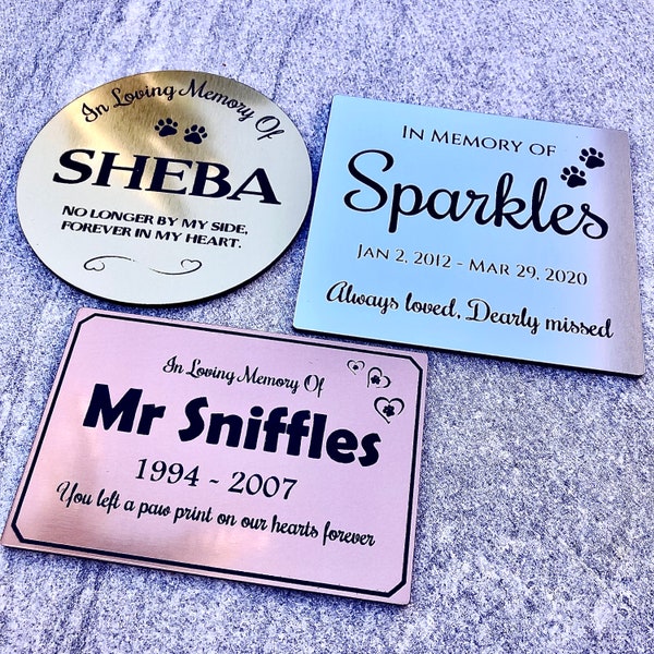 Pet Memorial Plaque Etsy Australia