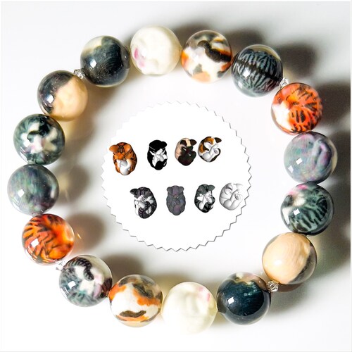 Made-to-order cat ball bracelet Nyanto Tamaran Twins 16 nyan shops