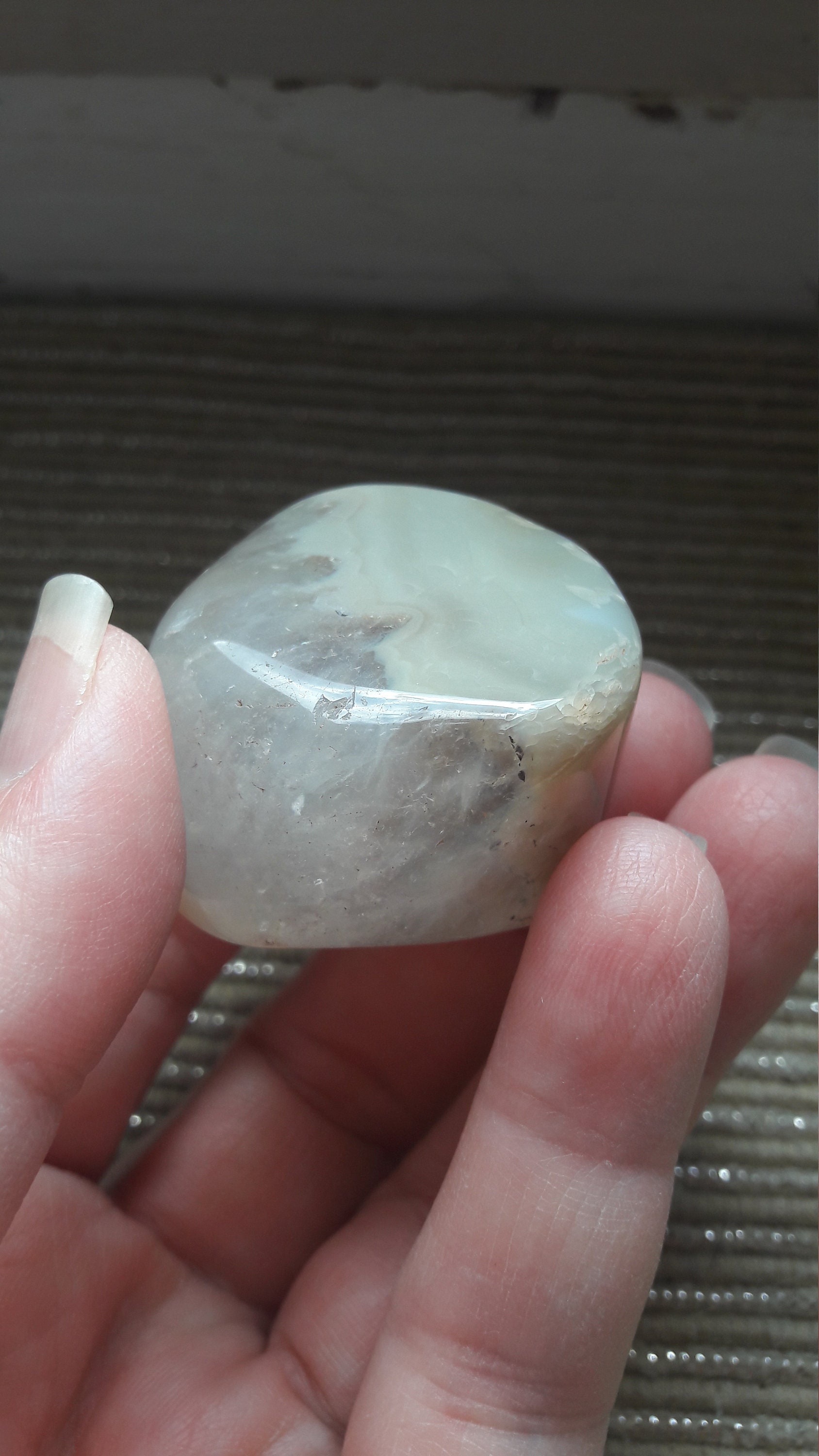 Cylindre d'agate Pierre Naturelle de La Lithothérapie