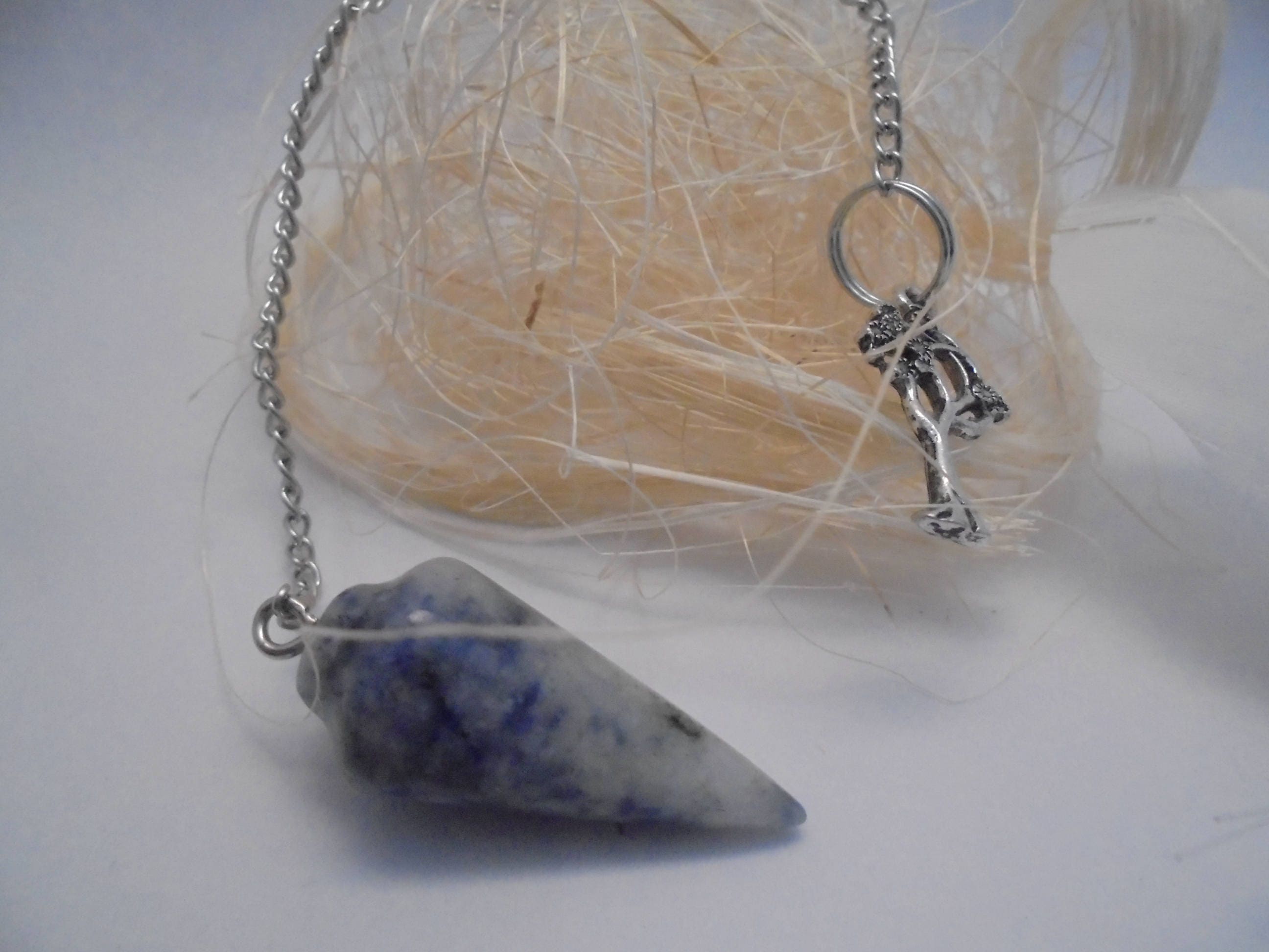 Pendule Conique en Sodalite Pierre de La Lithothérapie