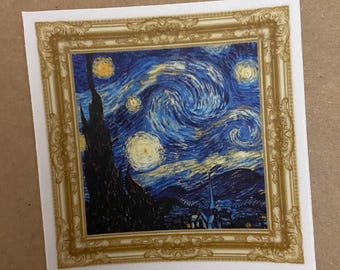 Starry Night Sticker: Waterproof Vinyl Decal - Van Gogh Art