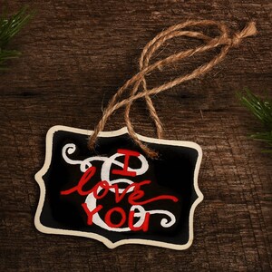 I and Love and You Mini Chalkboard Sign | Avett Brothers | Chalkboard Sign | Christmas Ornament | Anniversary | Valentine's Day | Avett