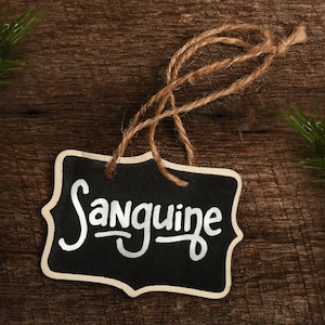 Sanguine Mini Chalkboard Sign | Chalkboard Sign | Christmas Ornament | Hand-Lettered | Avett Brothers | Music Fan | Gifts