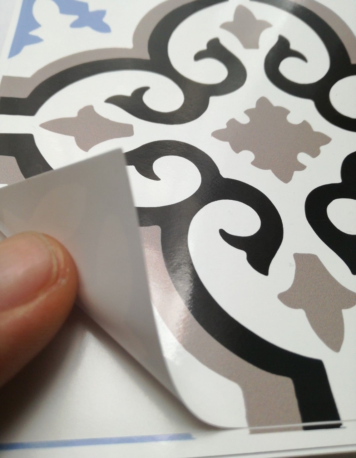 Sticker 15 X 15 Cm Vinyl Wall Sticker Cement Tile Style for Etsy