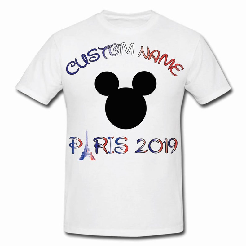 Disney Family Trip Paris Shirts 2019 Disney Family Vacation T shirts Paris 2019 Mickey tee 2019 Customized Disney Family Shirts 2019
