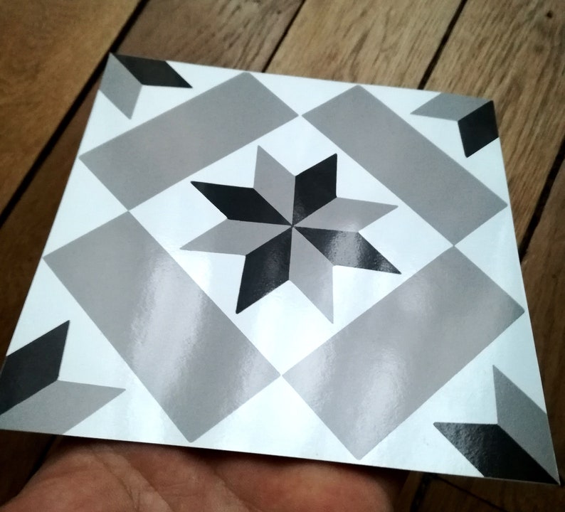 Sticker 15 x 15 cm autocollant mural en vinyle style ...