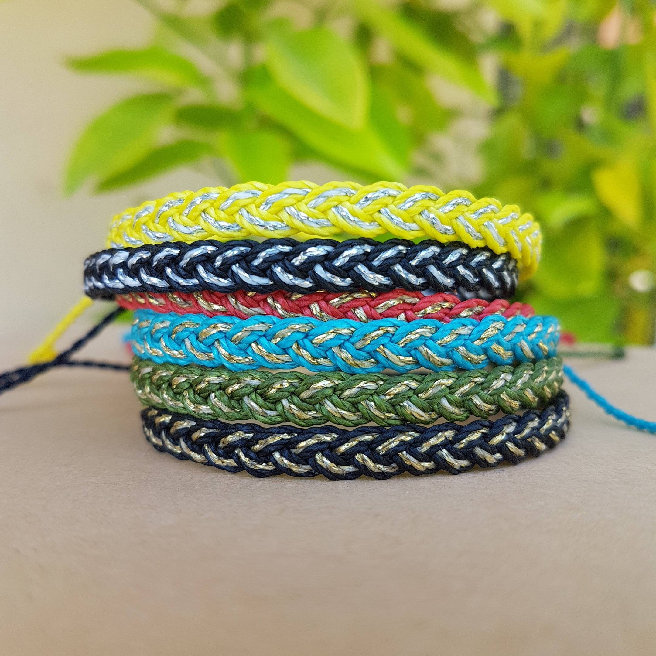 Surfer Bracelet Surf Anklet Couple Bracelet Set Beach Etsy