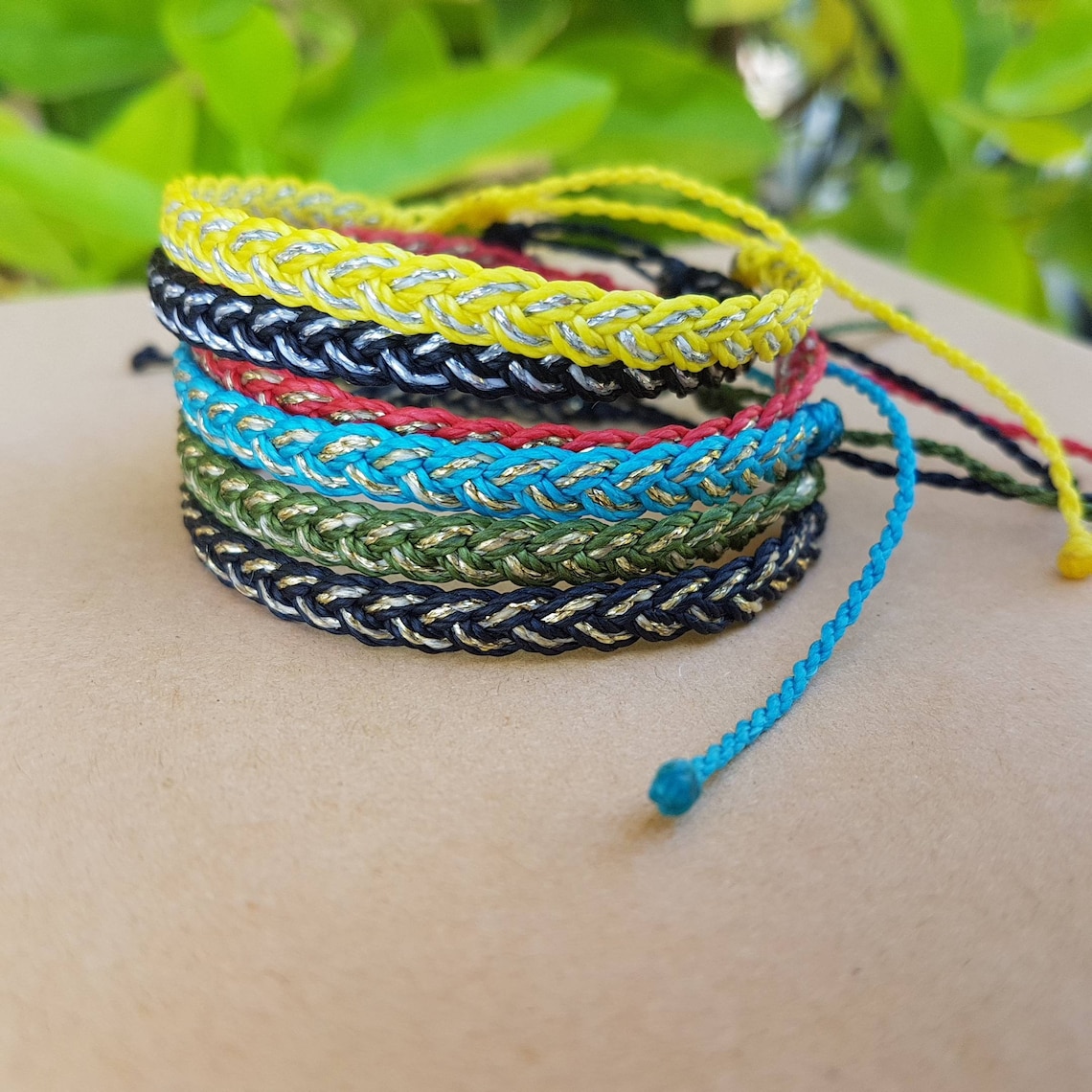 Surfer bracelet surf anklet couple bracelet set beach Etsy