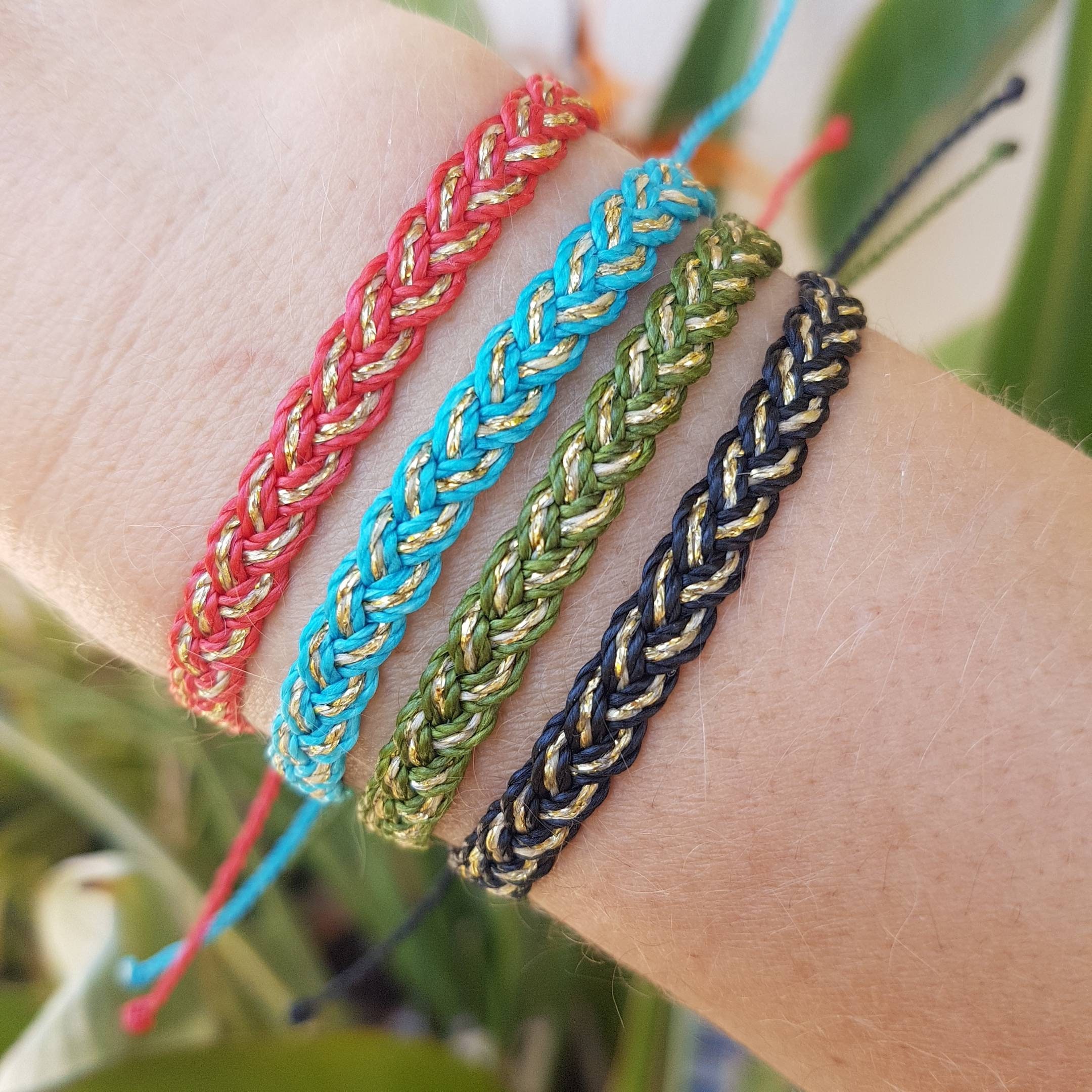 Surfer Bracelet Surf Anklet Couple Bracelet Set Beach Etsy