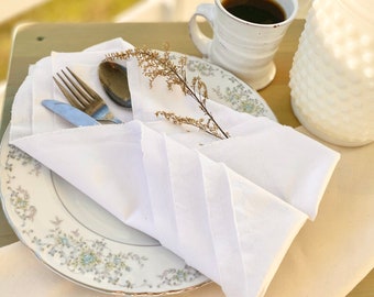 Raw Edge Cotton Napkin Set