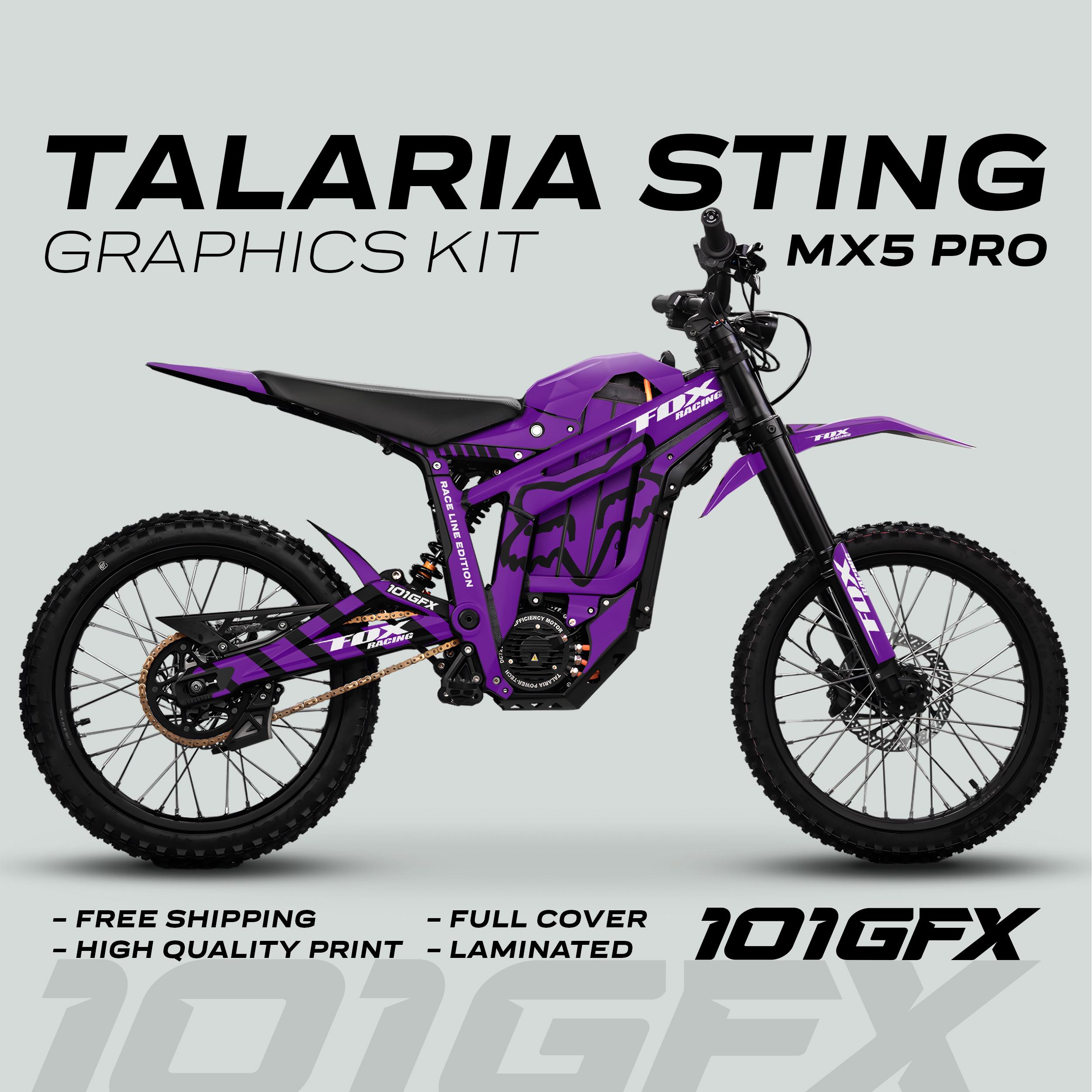 Talaria Sting MX5 PRO Graphics Kit FOX RACELINE Purple Black