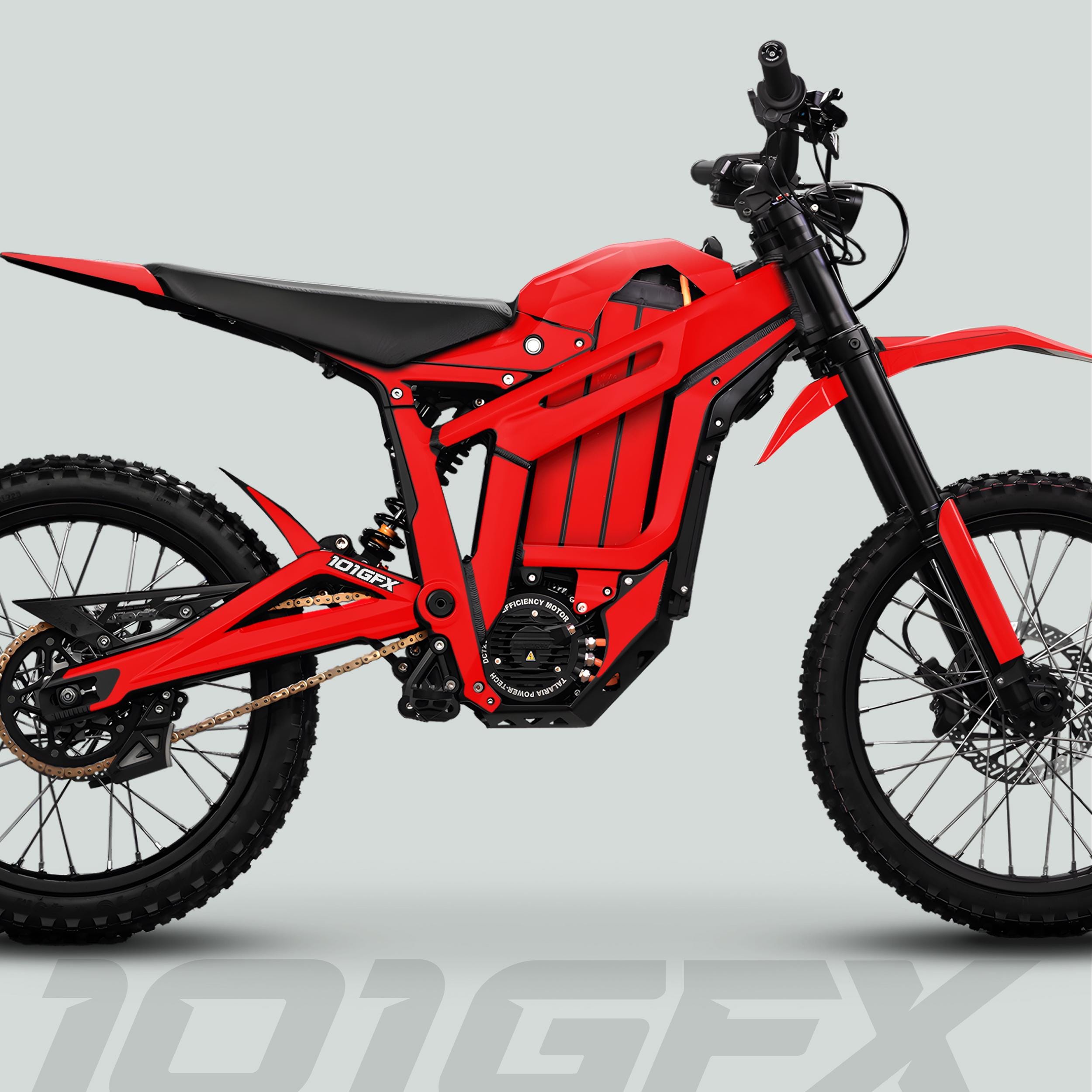 ダイナマイトぴり辛 Talaria Sting MX5 PRO Graphics Kit SOLID COLOR Red Decals Stickers