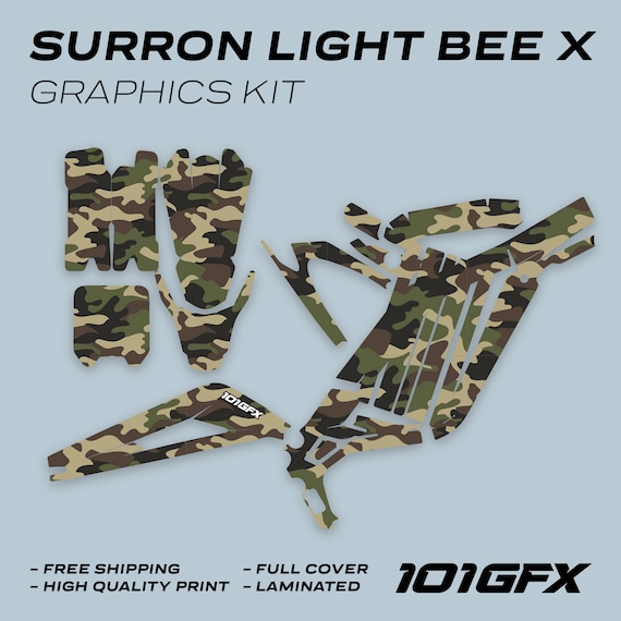 Surron ライトビーX グラフィックキット 迷彩 オリジナル CAMO