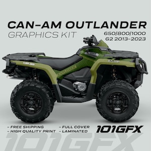 Can-Am OUTLANDER G2 Graphics kit EXPLORER Moss Olive for 650 / 800 / 1000 Canam Outlander Max G2 Decals Sticker kit Protective Design