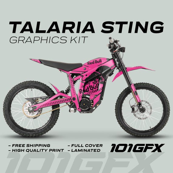 MXP Personalisiertes Aufkleber-Set für Talaria Dirt Bike Sting R Graphics 6.0 8.0 (mit Frontplatte, Talaria-Gabel) (weiß