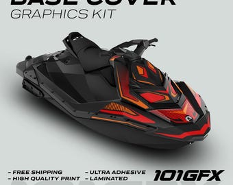 SeaDoo Spark 2UP & 3UP (2014-2019) Vinyl Sticker Set – Luchtbelvrij, Met UV-bescherming En Extra Stevige Afwerking
