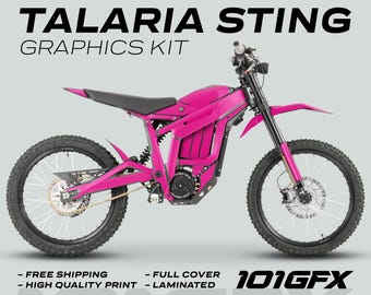 TALARIA STING Pink Solid Full Color Change Graphics Kit Gloss or