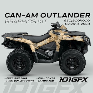 Can-Am OUTLANDER Graphics kit DIGITAL CAMO Sand for 650 / 800 / 1000 Canam Outlander Max G2 Decals Sticker kit Protective Design