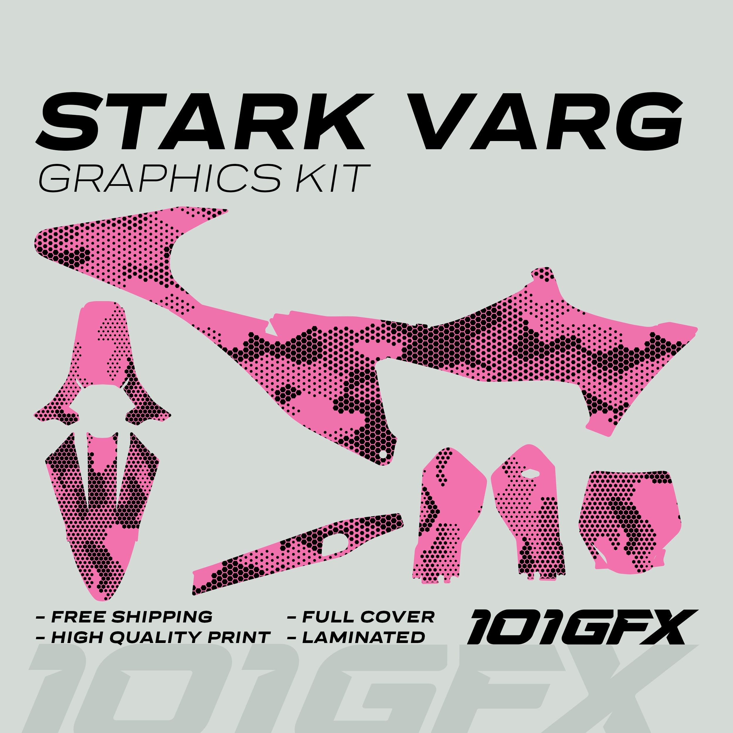 Kit graphique STARK VARG - Ensemble d'autocollants épais sans