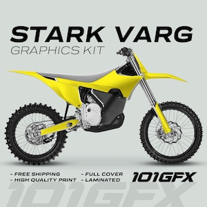Stark Varg Grafik Kit SOLID COLOR GELBE Aufkleber Laminierte Stark Future Varg Abziehbilder Einfarbig