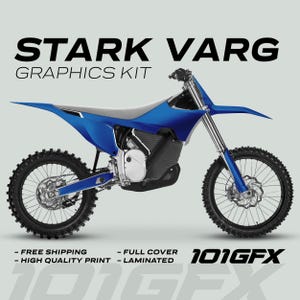 Stark Varg Grafik Kit SOLID COLOR BLUE Aufkleber Laminierte Stark Zukunft Varg Decals Einfarbig
