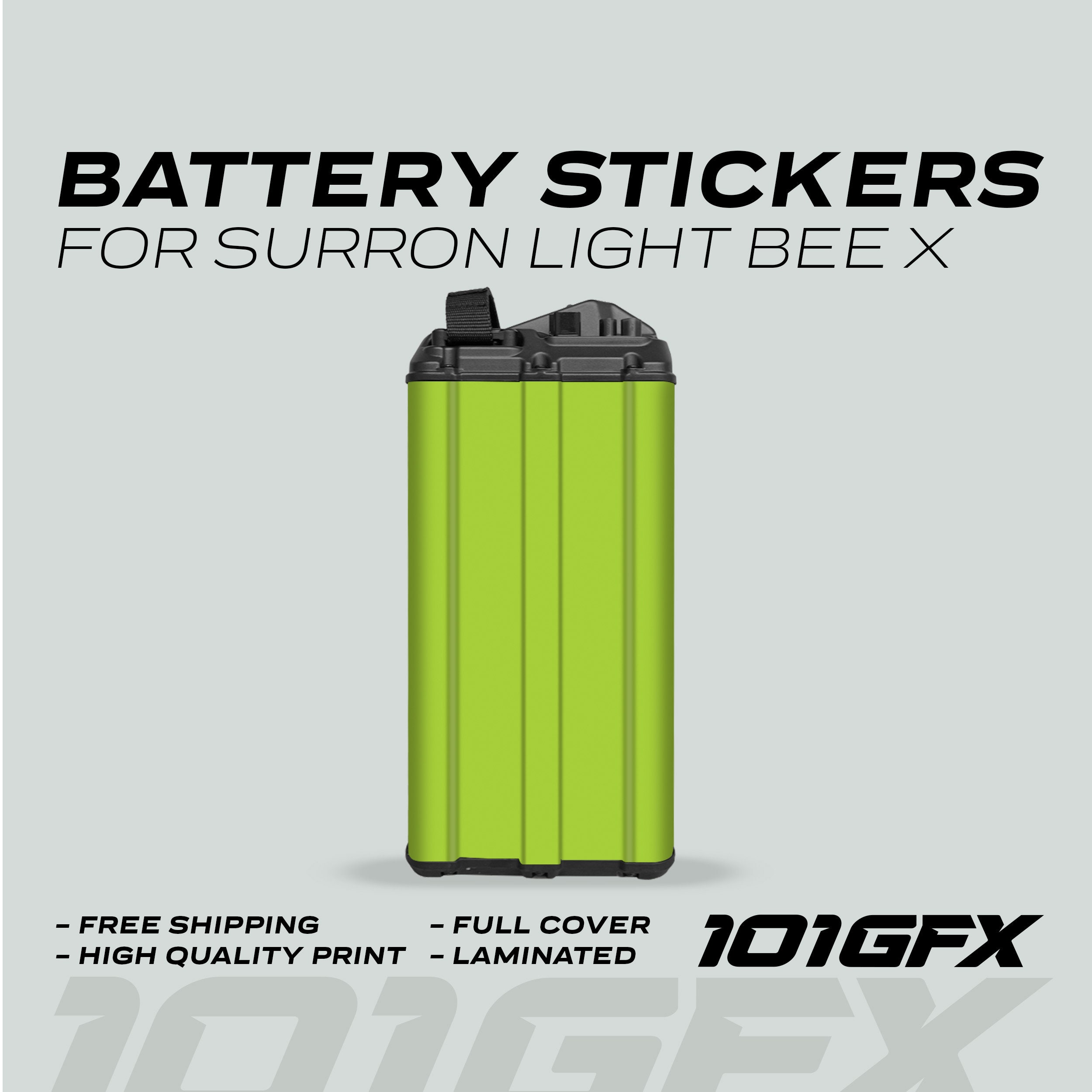 Kit Stickers Graphiques Sur Ron Light Bee X – Vert Noir Bombe Autocollants