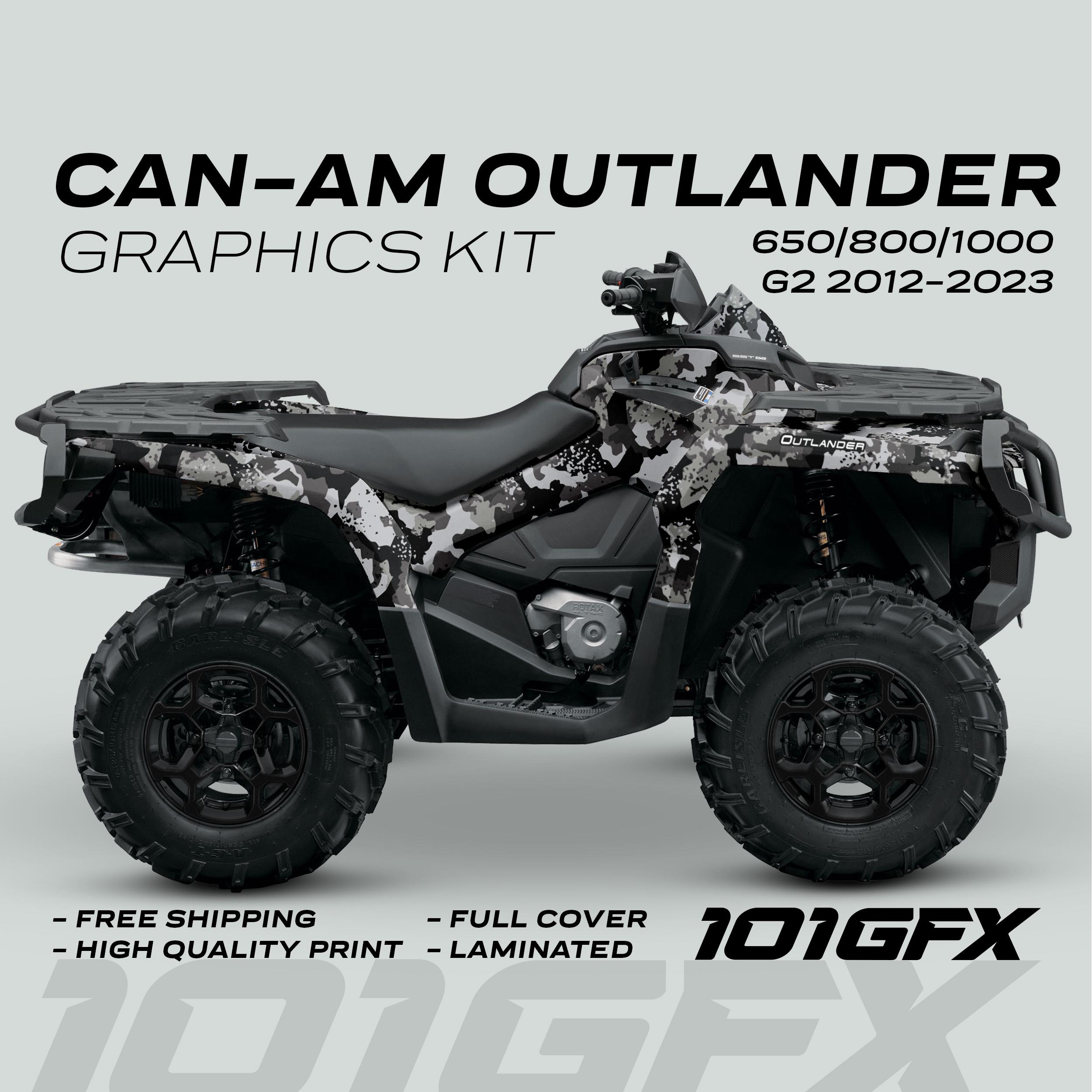 Can-am OUTLANDER Graphics Kit SPLAT CAMO Grey for 650 / 800 / 1000