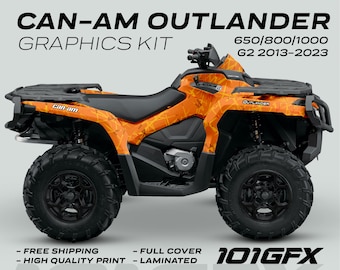 Can-Am OUTLANDER G2 Grafikkit SCRATCHY RANGE für 650 / 800 / 1000 Canam Outlander Max G2 Abziehbild-Aufkleber