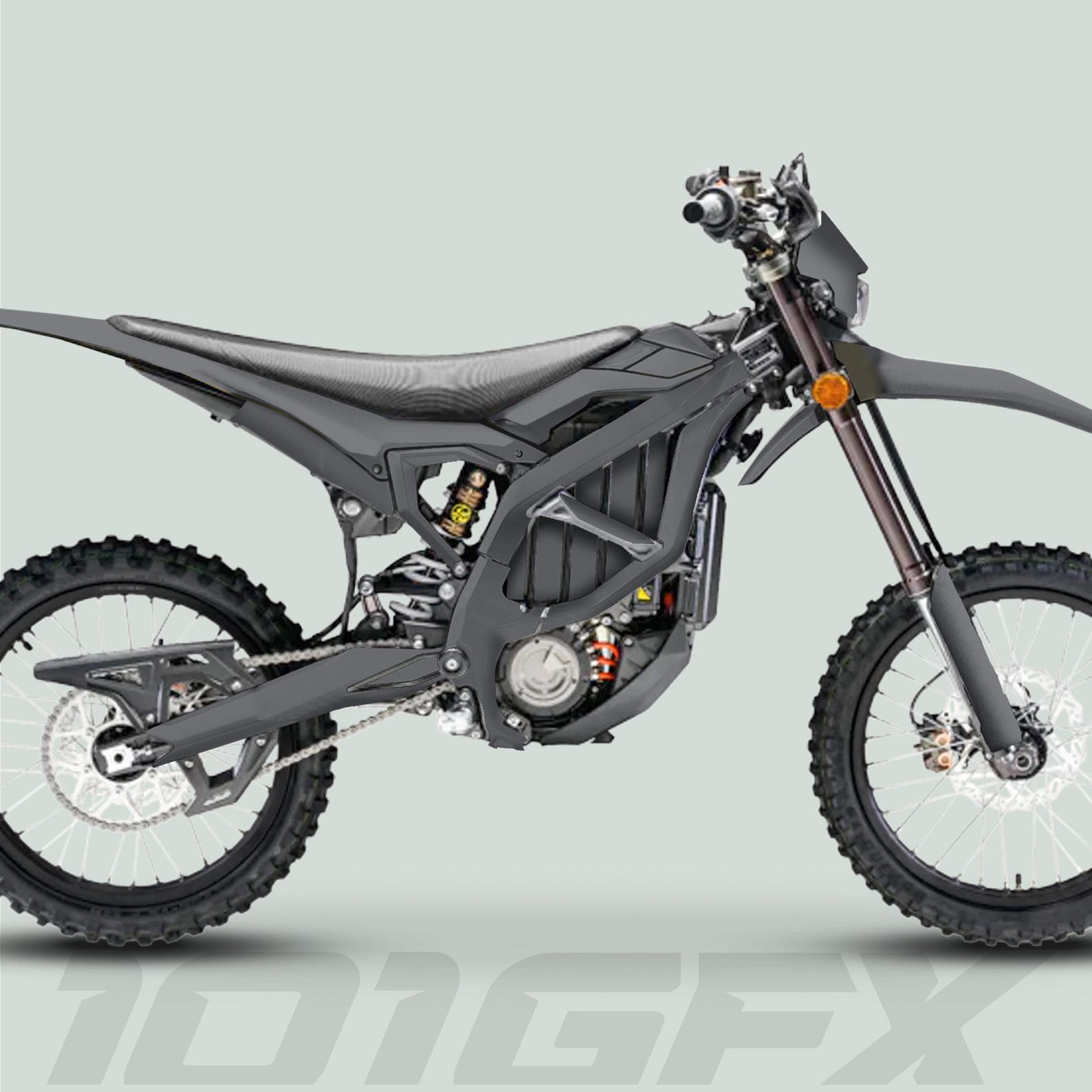 Surron Kit Color Surron Ultra Bee Graphics Kit SOLID COLOR GREY Decals Stickers ...