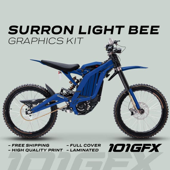 Surron Light Bee X Graphics Kit MONO COLOR BLUE Stickers Color