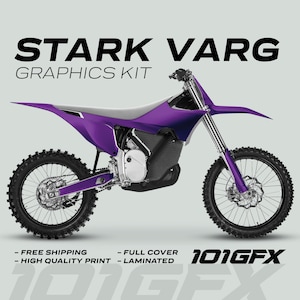 Stark Varg Grafikkit SOLID COLOR LILA Aufkleber Laminierte Stark Zukunft Varg Decals Einfarbig