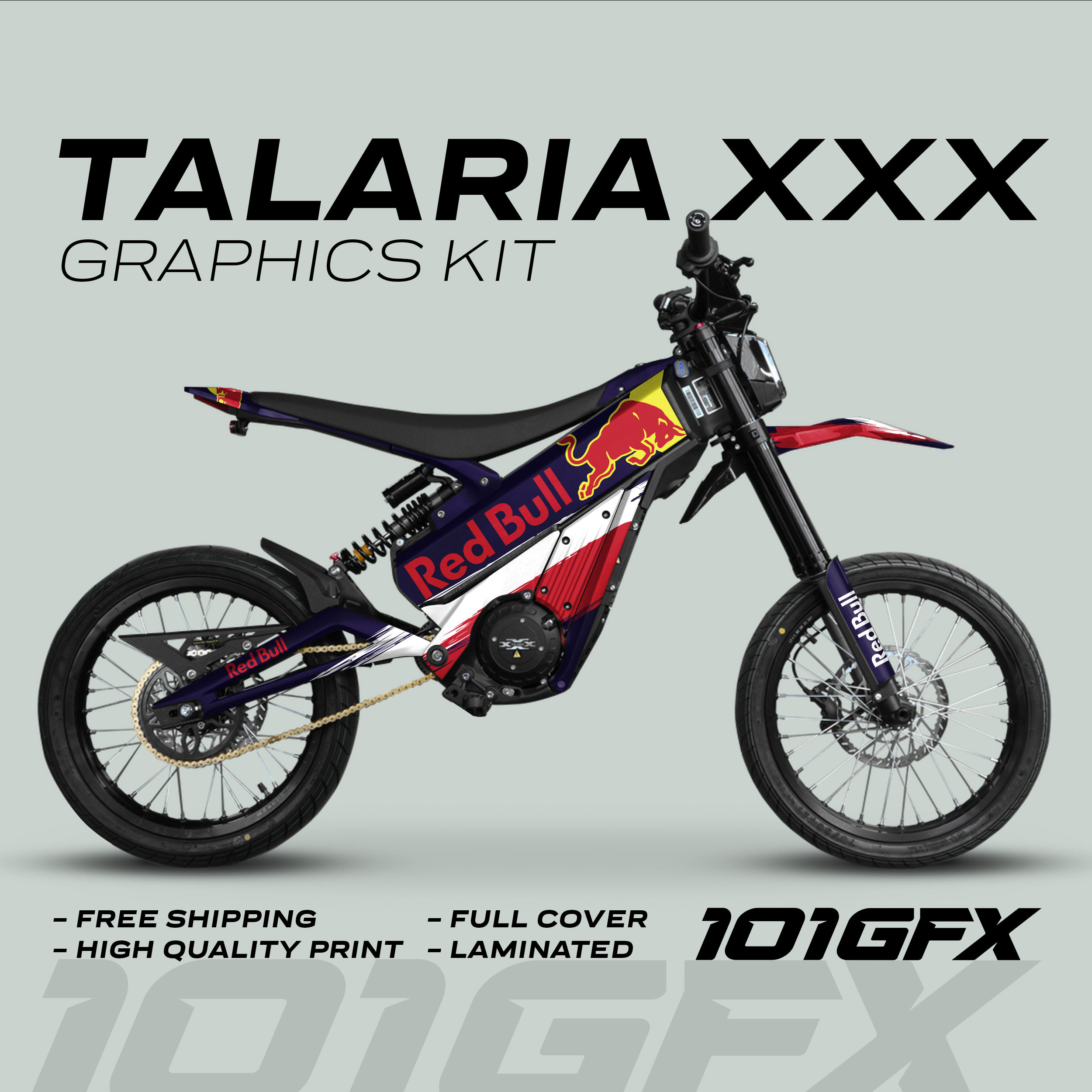 Talaria XXX Graphics Kit R BULL RACE Navy Decals Stickers