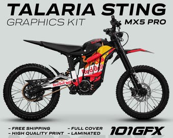 Talaria Sting MX5 PRO Graphics Kit RBULL RACE Black Decals