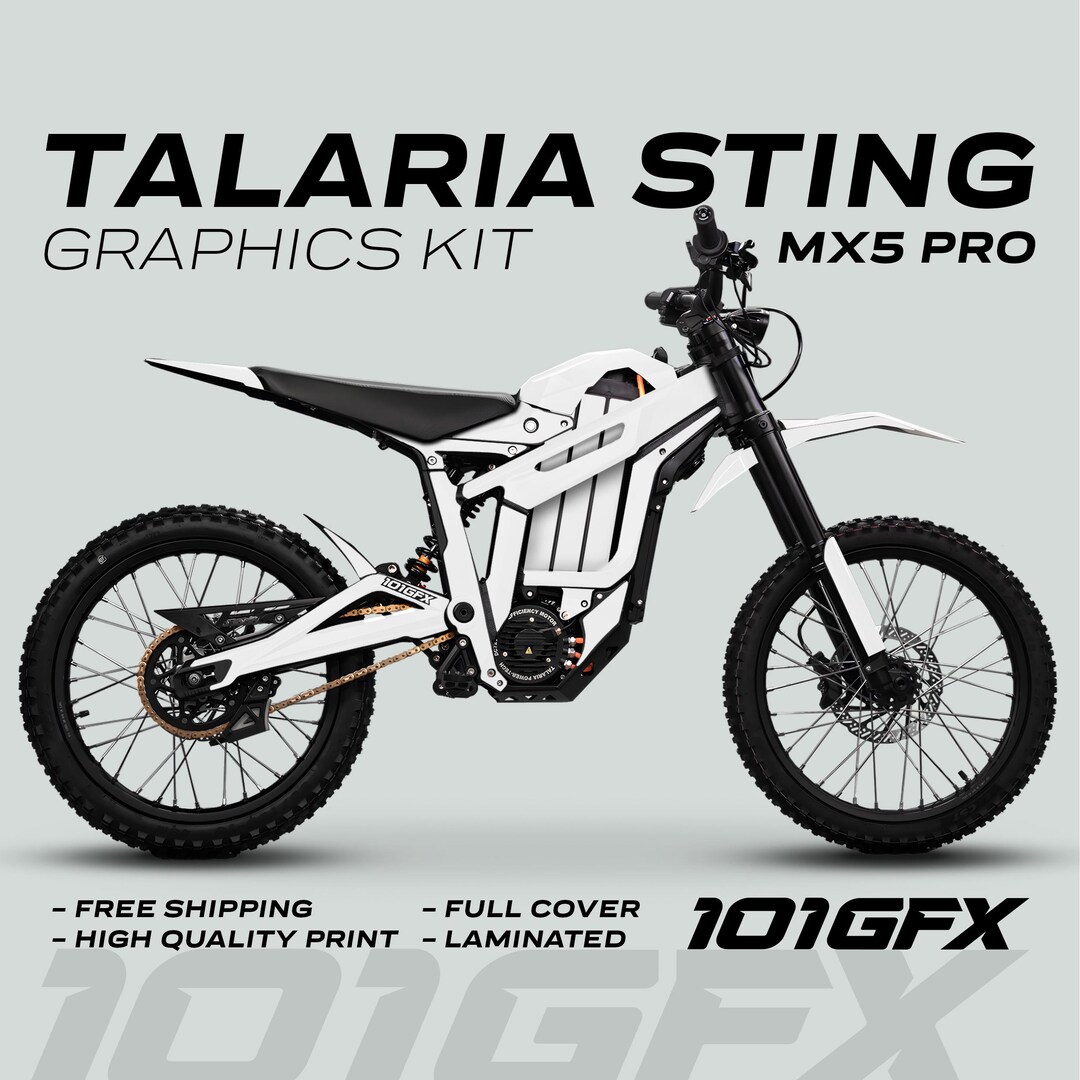 ダイナマイトぴり辛 Talaria Sting MX5 PRO Graphics Kit RBULL RACE Whitedecals Stickers