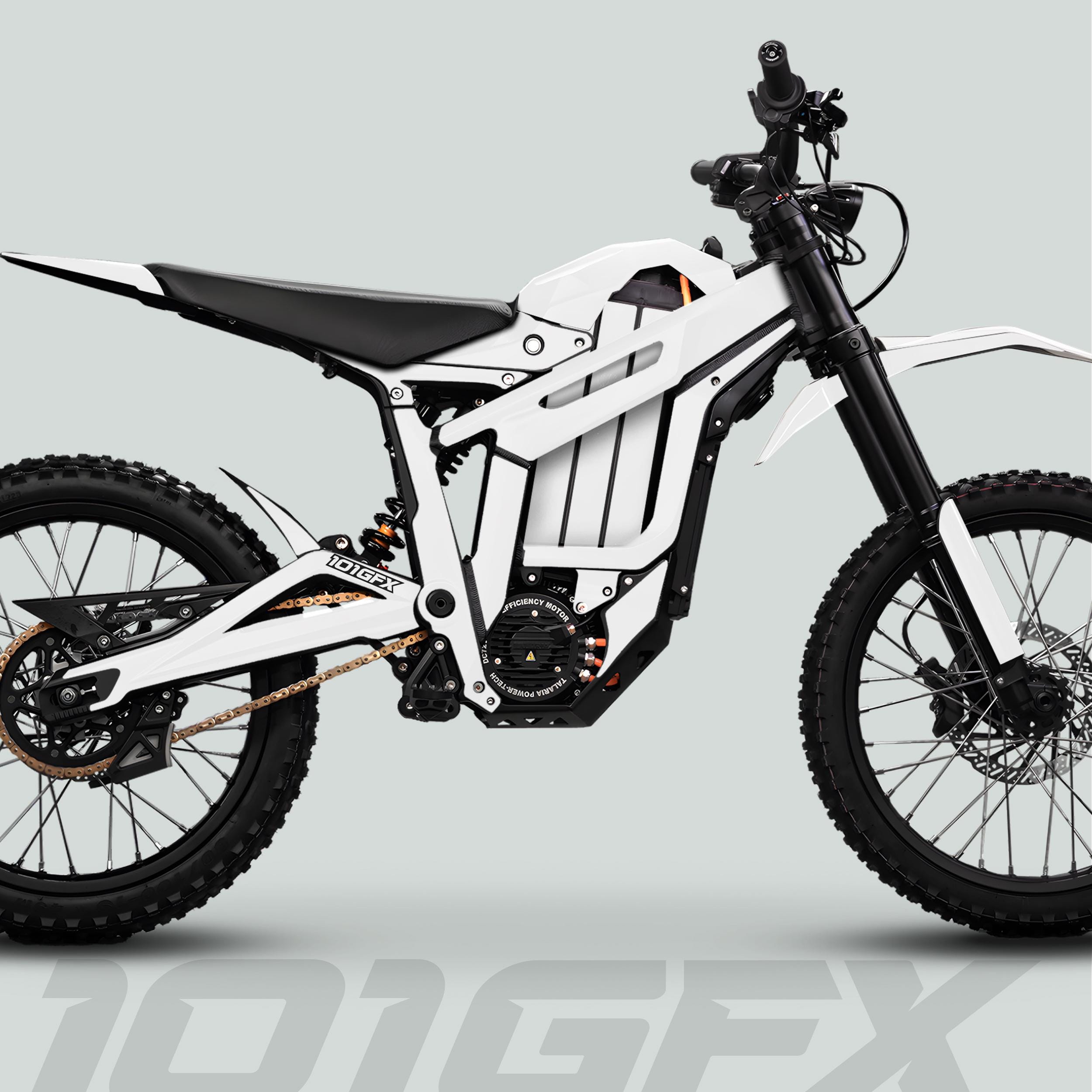 Talaria Sting MX5 PRO Graphics Kit SOLID COLOR White Decals