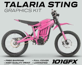 Zestaw graficzny Talaria Sting MX3 MX4 Jednolity kolor Różowy Naklejki Laminowane eBike Emoto Mono Color