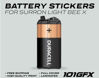 Surron Light Bee X Battery Stickers DURACELL ONE Battery Decals Stickers Laminated Surron X, Sur Ron LBX Sur-ron Segway X260