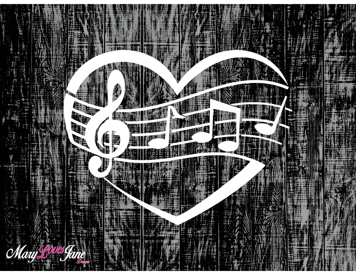 Love Music Vinyl Decal Love Music Vinyl Sticker Car Etsy Hong Kong