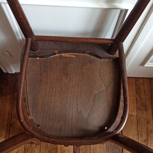 Vintage wooden shops bistro chair
